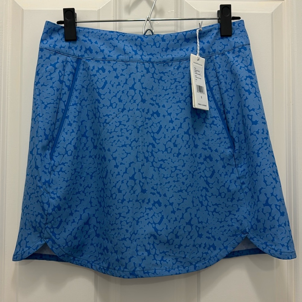 NWT Vineyard Vines Blue Floral Performance Skort Size 2